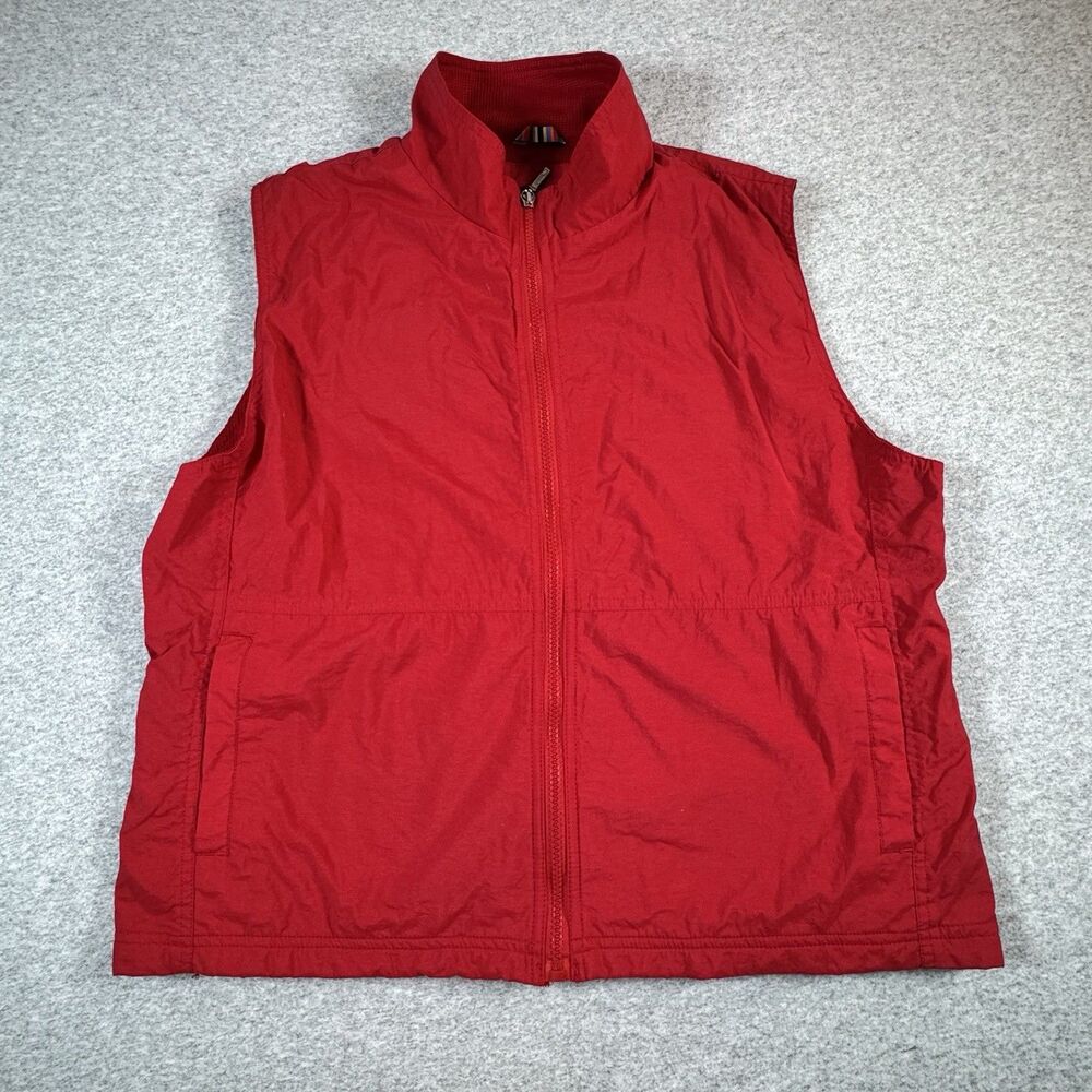 Catalina Women’s Red Full Zip Nylon Vest w/ Pockets Size Large (12/14)